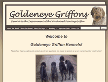 Tablet Screenshot of goldeneyegriffons.com